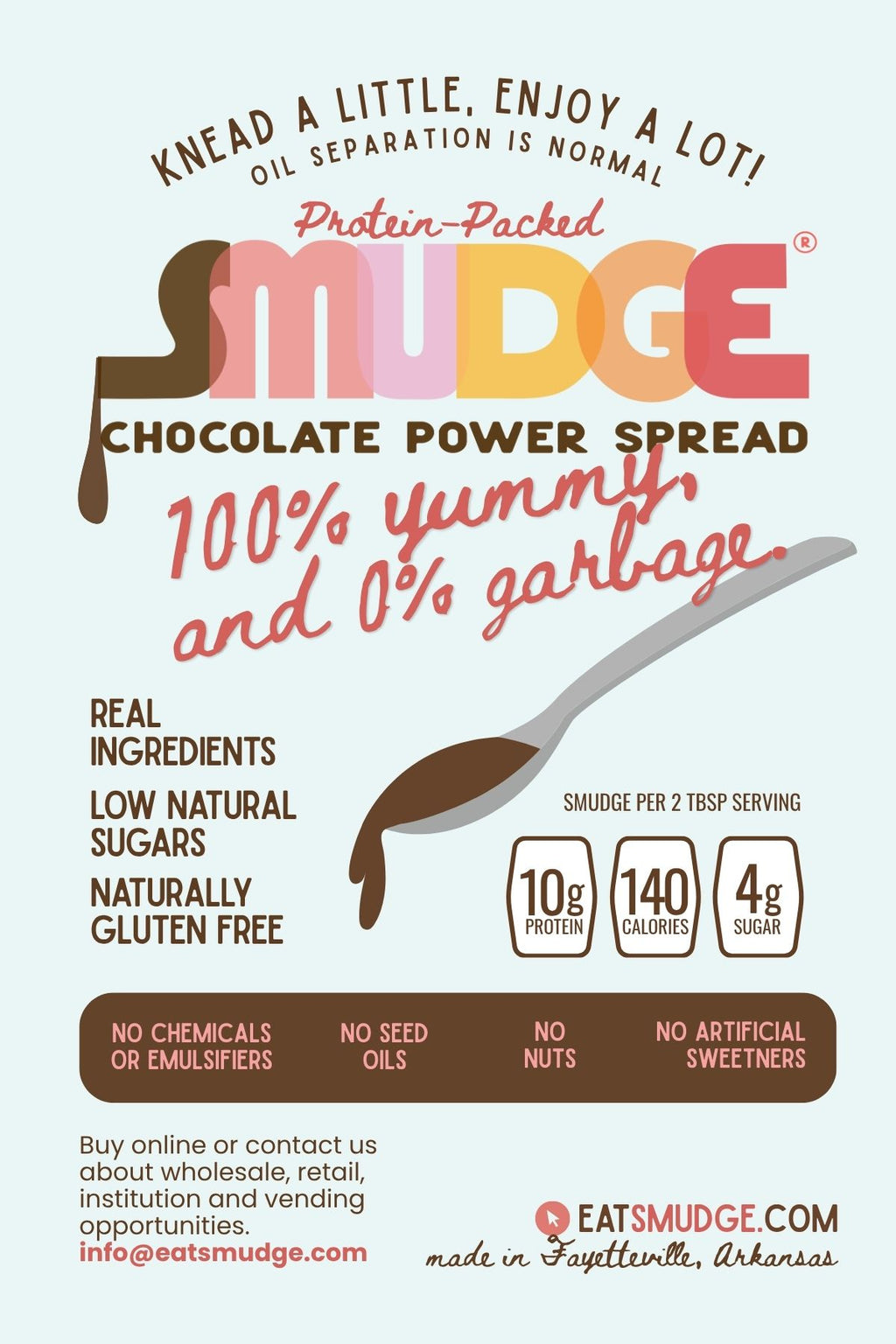 SMUDGE® Chocolate Power Spread - 8 serving Pouch