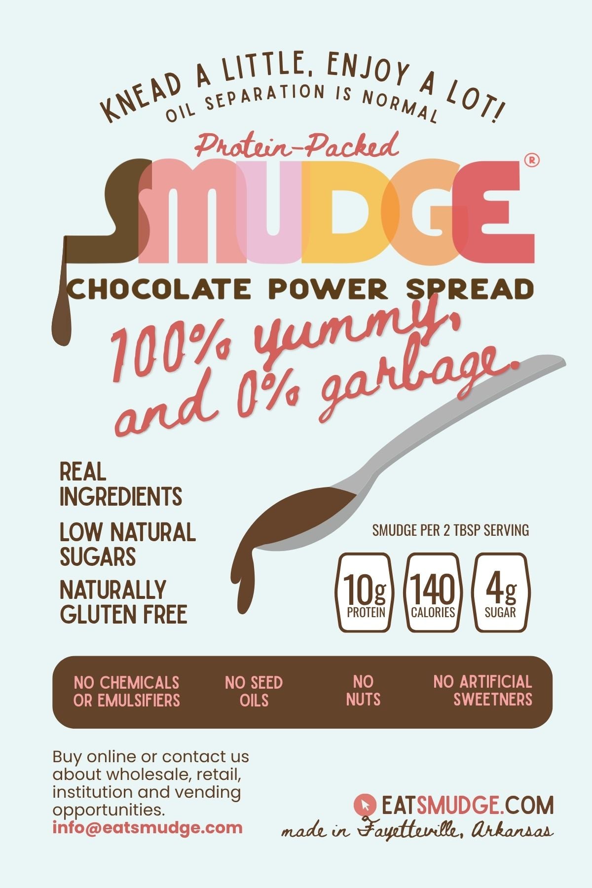 SMUDGE® Chocolate Power Spread - 8 serving Pouch