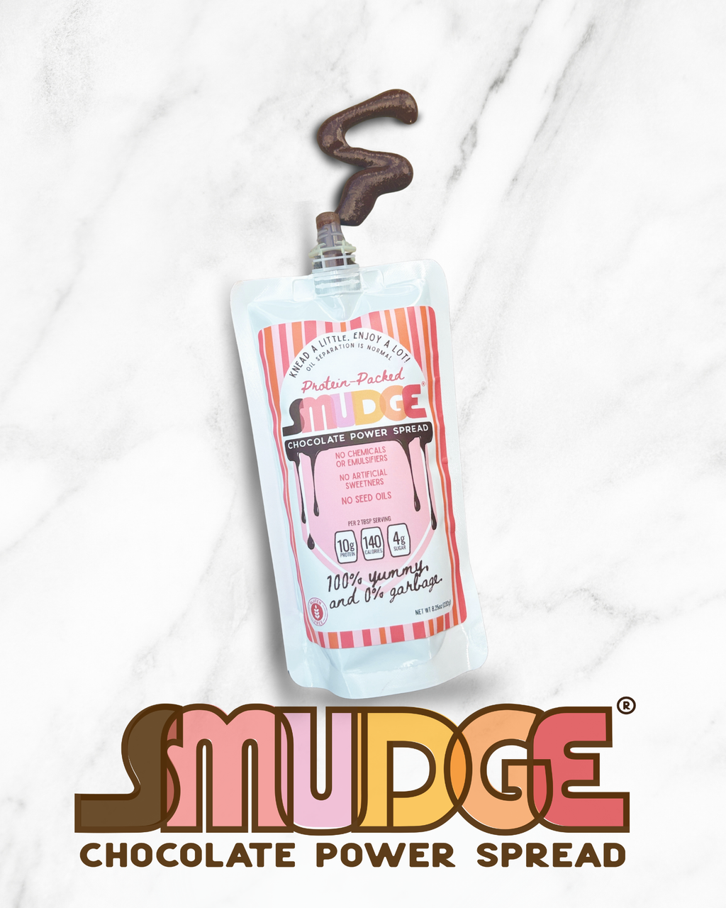 SMUDGE® Chocolate Power Spread - 8 serving Pouch